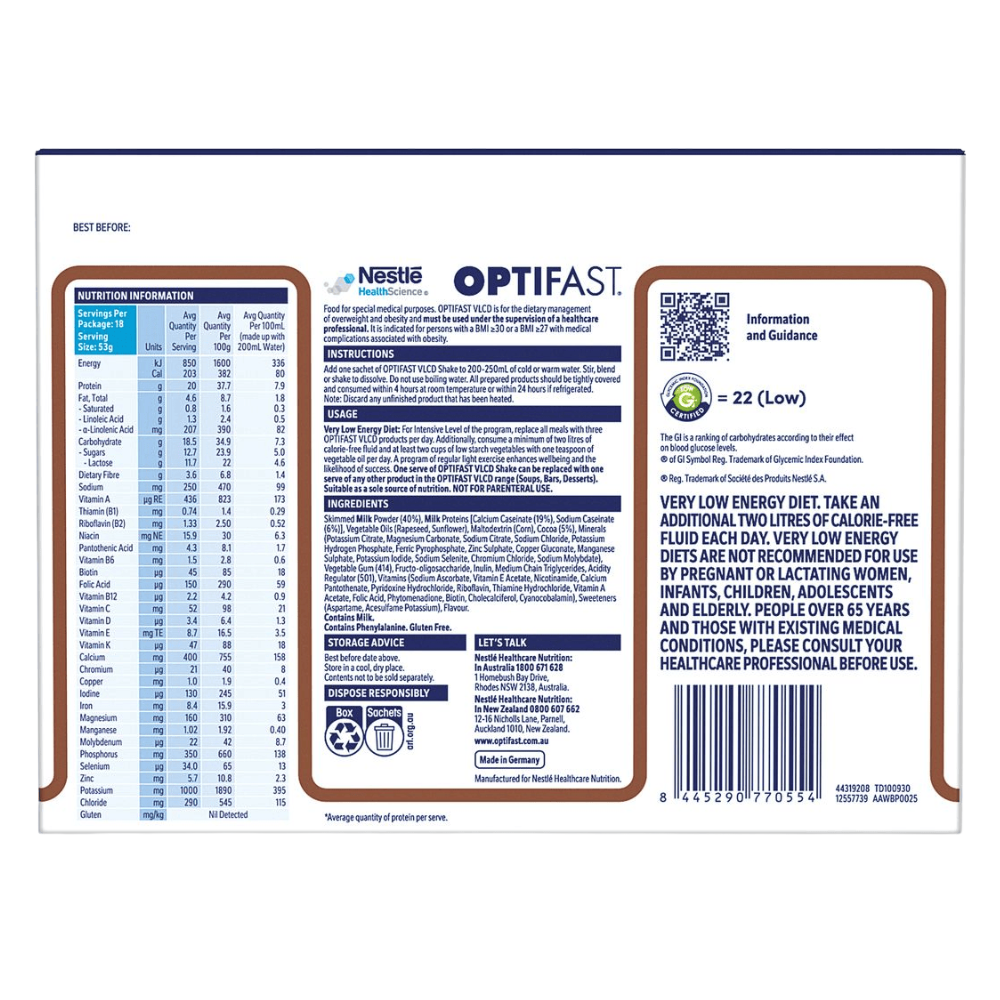 Optifast Chocolate Shake - Image 2